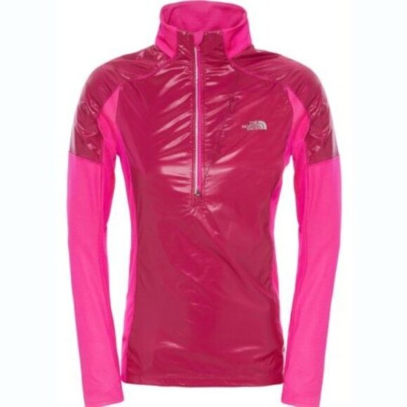 The North Face Women's Flash Dry Isotherm Half Zip Pullover in Bright Fuchsia - Picture 1 of 9